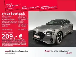 Taifungrau metallic Gebraucht 2022 Audi e-tron Sportback Advanced Plus SUV | 45.443 € (Teuer)