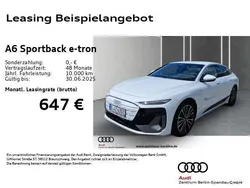 Weiß Gebraucht 2025 Audi A6 e-tron S-Line Limousine | 59.880 € (Superpreis)
