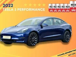 Blau Gebraucht 2022 Tesla Model 3 Performance Limousine | 39.990 € (Teuer)
