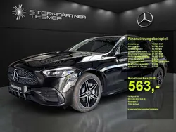 Metalliclack obsidianschwarz Gebraucht 2024 Mercedes C300e AMG Kombi | 45.880 € (Fairer Preis)