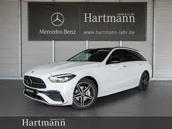 Opalithweiß bright Gebraucht 2024 Mercedes C300e AMG Line Premium Plus Kombi | 55.850 € (Teuer)