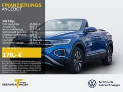 Ravennablau metallic Gebraucht 2024 VW T-Roc Cabriolet Move Cabrio | 26.860 € (Guter Preis)