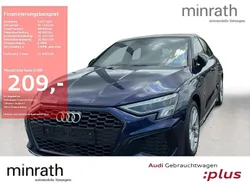 Blau Gebraucht 2024 Audi A3 Sportback S-Line Limousine | 31.640 € (Guter Preis)