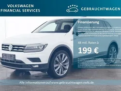 Pure white Gebraucht 2022 VW Tiguan Allspace Highline SUV | 35.430 € (Guter Preis)