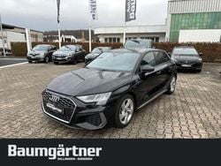 Mythosschwarz metallic Gebraucht 2024 Audi A3 Sportback S-Line Limousine | 28.480 € (Superpreis)
