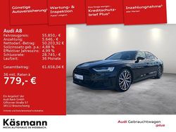 Mythosschwarz metallic (metallic) Gebraucht 2021 Audi A8 Ambiente Limousine | 55.850 € (Etwas zu teuer)