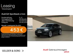 Mythosschwarz metallic Gebraucht 2024 Audi Q4 e-tron S-Line SUV | 48.590 € (Superpreis)