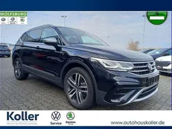 Schwarz Gebraucht 2023 VW Tiguan Allspace Elegance SUV | 34.570 € (Superpreis)