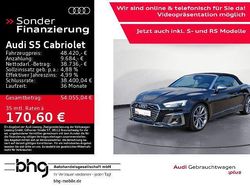 Mythosschwarz metallic/verdeck Gebraucht 2023 Audi S5 Cabriolet Ambiente Cabrio | 48.420 € (Superpreis)