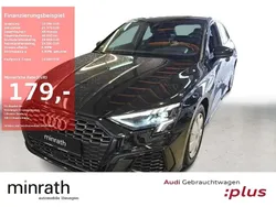 Schwarz Gebraucht 2024 Audi A3 Sportback S-Line Limousine | 34.680 € (Fairer Preis)