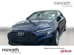 Blau Gebraucht 2024 Audi A3 Sportback S-Line Limousine | 32.439 € (Guter Preis)