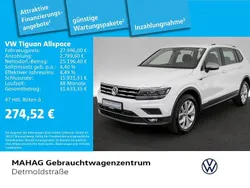 Pure white Gebraucht 2021 VW Tiguan Allspace Highline SUV | 27.996 € (Superpreis)