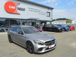 Mojavesilber metalliclack Gebraucht 2018 Mercedes C220 AMG Limousine | 26.550 € (Fairer Preis)