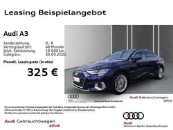 Navarrablau metallic Gebraucht 2024 Audi A3 Advanced Plus Limousine | 28.930 € (Guter Preis)