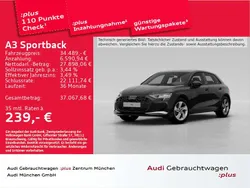 Mythosschwarz metallic Gebraucht 2024 Audi A3 Advanced Plus Limousine | 34.489 € (Fairer Preis)