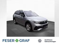 Pyritsilber metallic Gebraucht 2024 VW Tiguan Allspace R-line SUV | 46.990 € (Fairer Preis)