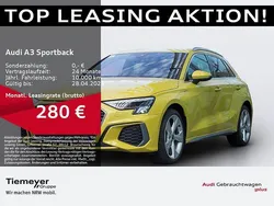 Gelb Gebraucht 2024 Audi A3 Sportback e-tron S-Line Limousine | 37.770 € (Teuer)