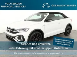 Pure white Gebraucht 2022 VW T-Roc Cabriolet R-line Cabrio | 29.669 € (Fairer Preis)