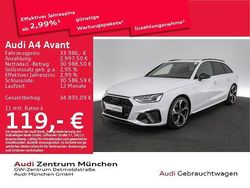Gletscherweiß metallic Gebraucht 2023 Audi A4 S-Line Kombi | 33.986 € (Fairer Preis)