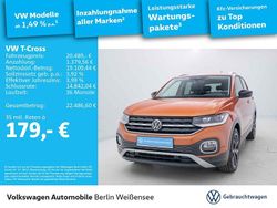 4m energetic orange metallic Gebraucht 2021 VW T-Cross Style SUV | 20.489 € (Guter Preis)