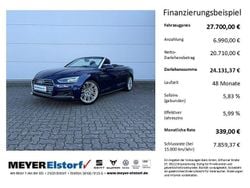 Blau Gebraucht 2019 Audi A5 Cabriolet S-Line Cabrio | 27.700 € (Fairer Preis)