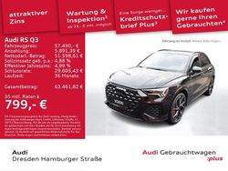Mythosschwarz metallic Gebraucht 2021 Audi RS Q3 Ambiente SUV | 57.490 € (Etwas zu teuer)