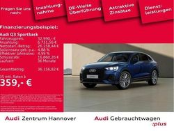 Blau (2d navarrablau metallic) Gebraucht 2022 Audi Q3 Sportback Ambiente SUV | 32.451 € (Fairer Preis)
