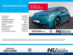 Blau Gebraucht 2020 VW ID.3 Pro Performance Kleinwagen | 21.690 € (Fairer Preis)