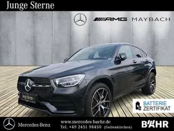 Lack graphitgrau (metallic) Gebraucht 2021 Mercedes GLC300e AMG Coupé | 43.850 € (Fairer Preis)
