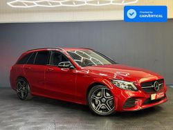 Rot Gebraucht 2019 Mercedes C220 AMG Limousine | 32.999 €