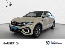 Pure white/schwarz Gebraucht 2023 VW T-Roc Cabriolet R-line Cabrio | 31.690 € (Fairer Preis)