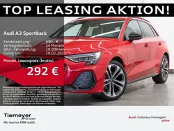 Rot Gebraucht 2024 Audi A3 Sportback S-Line Limousine | 40.310 € (Fairer Preis)