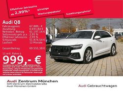 Gletscherweiß metallic Gebraucht 2022 Audi Q8 S-Line SUV | 67.889 € (Fairer Preis)