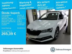 Moonweiss metallic Gebraucht 2023 Skoda Superb SportLine Kombi | 36.850 € (Etwas zu teuer)