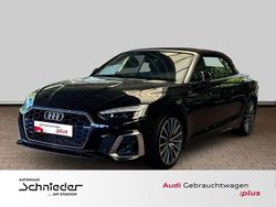 Mythosschwarz metallic Gebraucht 2024 Audi A5 Cabriolet S-Line Cabrio | 45.490 € (Fairer Preis)
