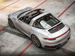 Silber Gebraucht 2021 Porsche 911 Targa 4S Chrono Cabrio | 159.911 € (Superpreis)
