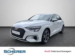 Gletscherweiß metallic (metallic) Gebraucht 2021 Audi A3 Sportback e-tron Ambiente Limousine | 22.900 € (Fairer Preis)