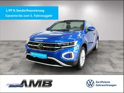 5z ravennablau metallic Gebraucht 2024 VW T-Roc Cabriolet Style Cabrio | 33.980 € (Fairer Preis)