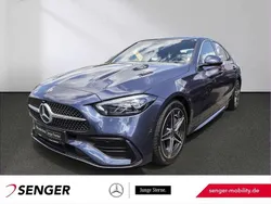 Blau Gebraucht 2024 Mercedes C220 AMG Limousine | 42.230 € (Fairer Preis)