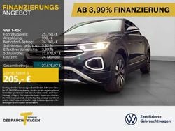 Schwarz Gebraucht 2025 VW T-Roc Cabriolet Goal Cabrio | 25.750 € (Superpreis)