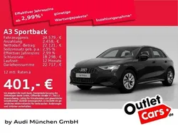 Schwarz Gebraucht 2022 Audi A3 Sportback e-tron Limousine | 22.881 € (Guter Preis)