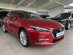 Rubinrot (metallic) Gebraucht 2018 Mazda 3 Sports-Line Limousine | 16.990 € (Etwas zu teuer)