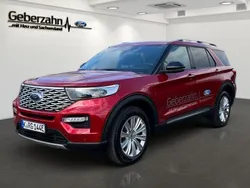 Rot Gebraucht 2023 Ford Explorer Hybrid Platinum SUV | 52.890 € (Superpreis)