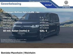 Schwarz Neu 2025 VW Multivan Style Van | 84.900 €