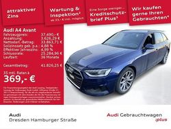 Navarrablau metallic Gebraucht 2021 Audi A4 Ambiente Kombi | 37.490 € (Etwas zu teuer)