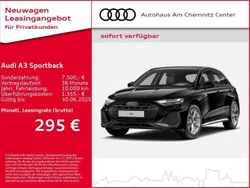 Schwarz Neu 2025 Audi A3 Sportback e-tron S-Line Limousine | 41.290 € (Superpreis)