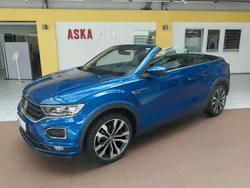 Ravennablau metallic Gebraucht 2022 VW T-Roc Cabriolet R-line Cabrio | 30.699 € (Fairer Preis)