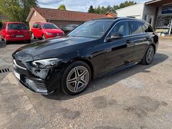 Schwarz/baltic black Gebraucht 2023 Mercedes C300e AMG line Kombi | 36.350 € (Fairer Preis)