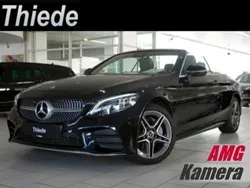 Obsidianschwarz – metalliclack Gebraucht 2019 Mercedes C180 AMG line Cabrio | 30.750 € (Guter Preis)