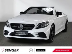 Weiß Gebraucht 2023 Mercedes C200 AMG line Cabrio | 44.940 € (Fairer Preis)
